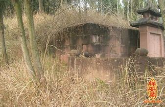 杨尚昆祖坟墓地风水图解